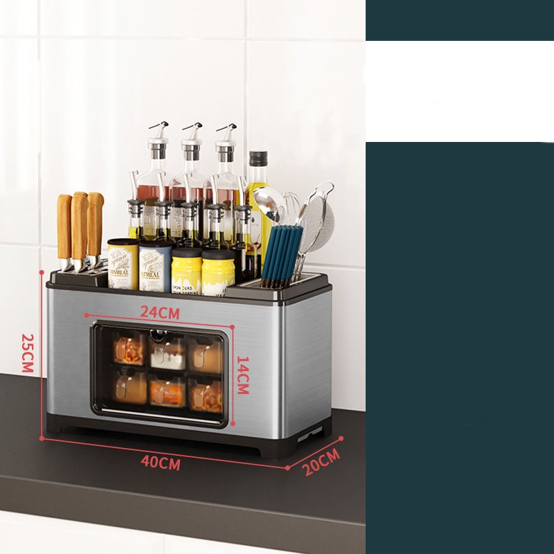 Stainless Steel Kitchen Condiment Storage Rack - Image 9