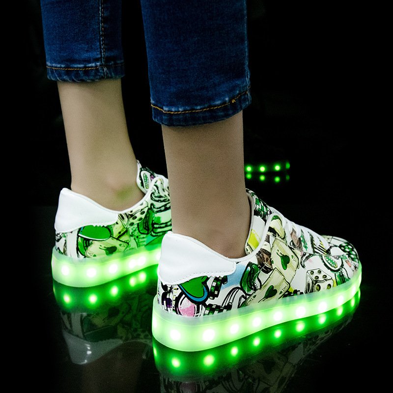 Men and women light shoes couple fluorescent shoes - Image 5