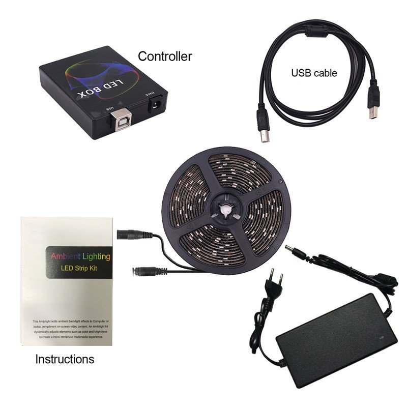 Monitor Computer LCD Screen Overflow Color Sync Light Belt - Image 3