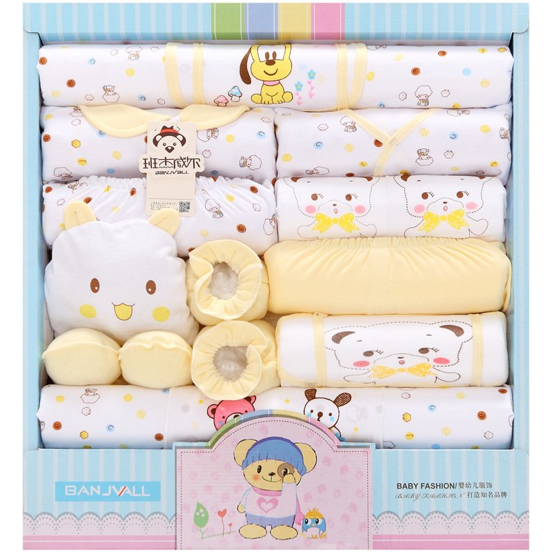 18-piece Cotton Newborn Gift Box Baby Clothes Set Newborn Baby Underwear Supplies - Image 3