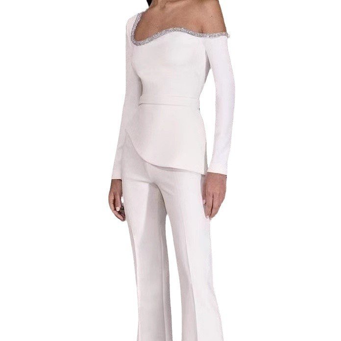 Women's Long-sleeved Belly And Waist Shaping Jumpsuit - Image 3