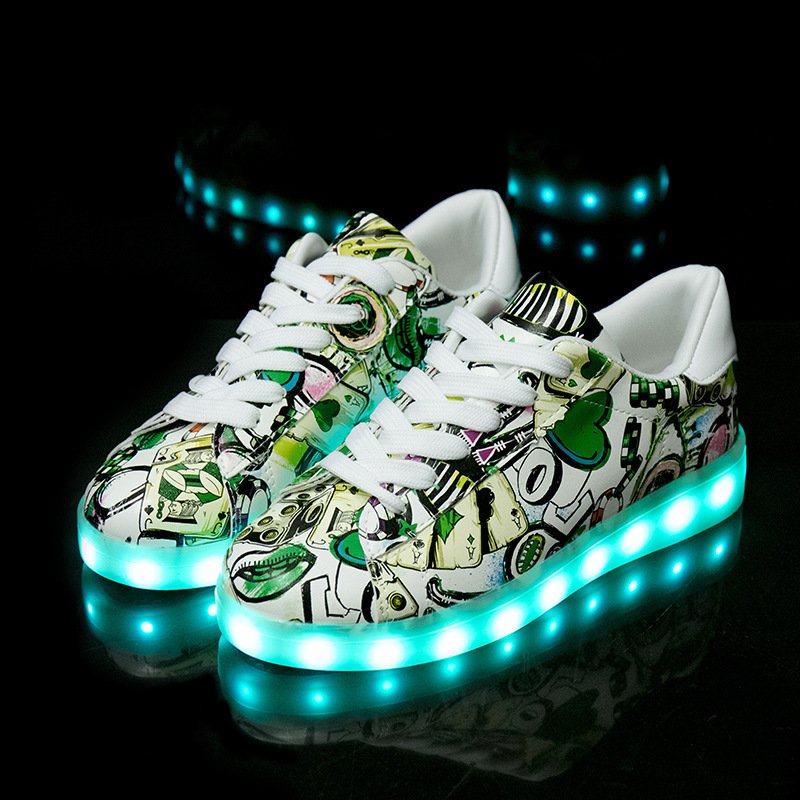 Men and women light shoes couple fluorescent shoes - Image 6