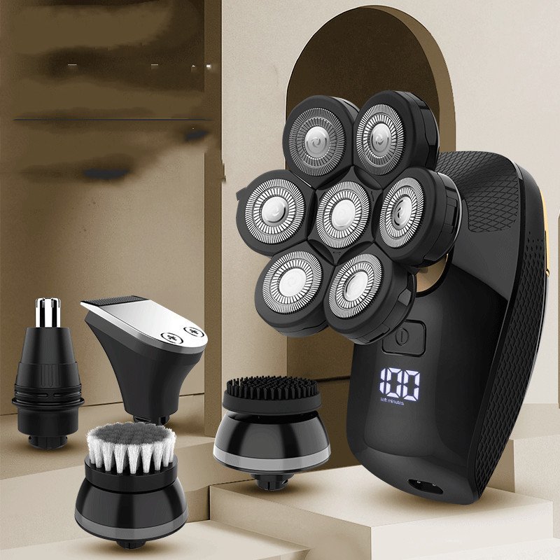 Five-in-one Bald Artifact Body Wash Men's Electric Shaver - Image 2