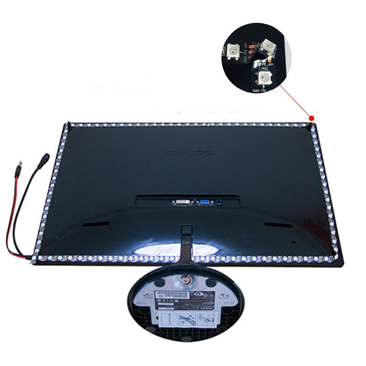 Monitor Computer LCD Screen Overflow Color Sync Light Belt - Image 5