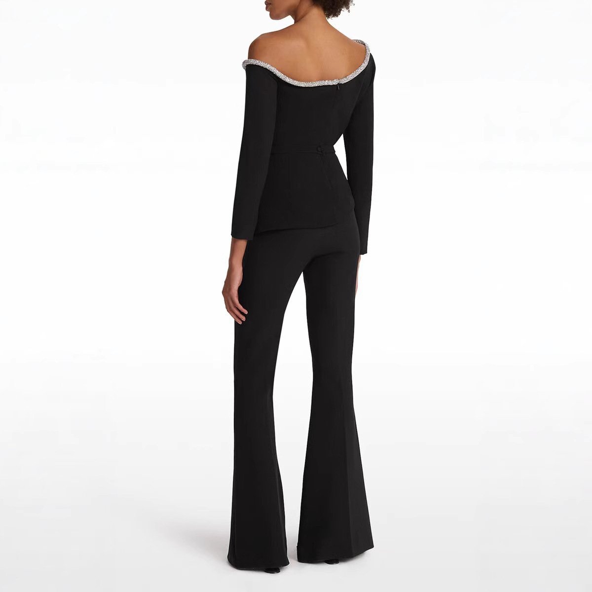 Women's Long-sleeved Belly And Waist Shaping Jumpsuit - Image 4