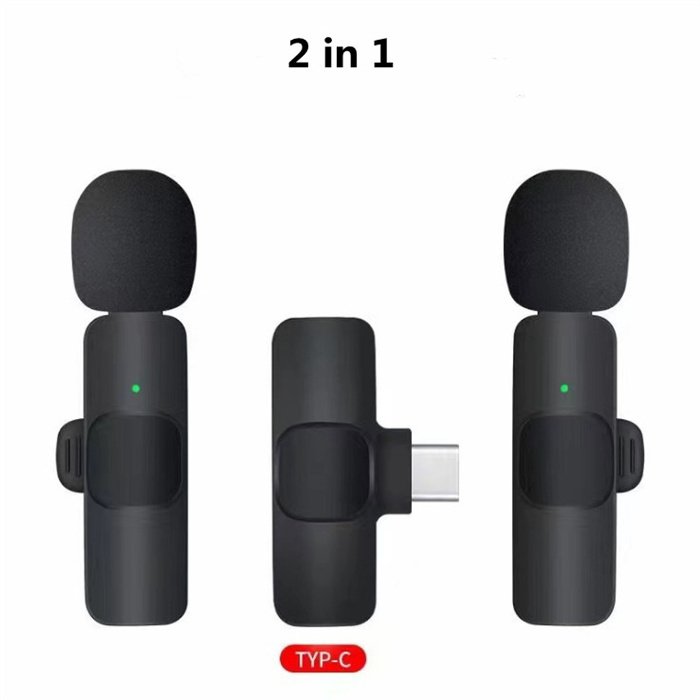 Wireless Lavalier Microphone Portable Audio Video Recording Mini Mic For I Phone Android Long Battery Life Live Broadcast Gaming - Image 10