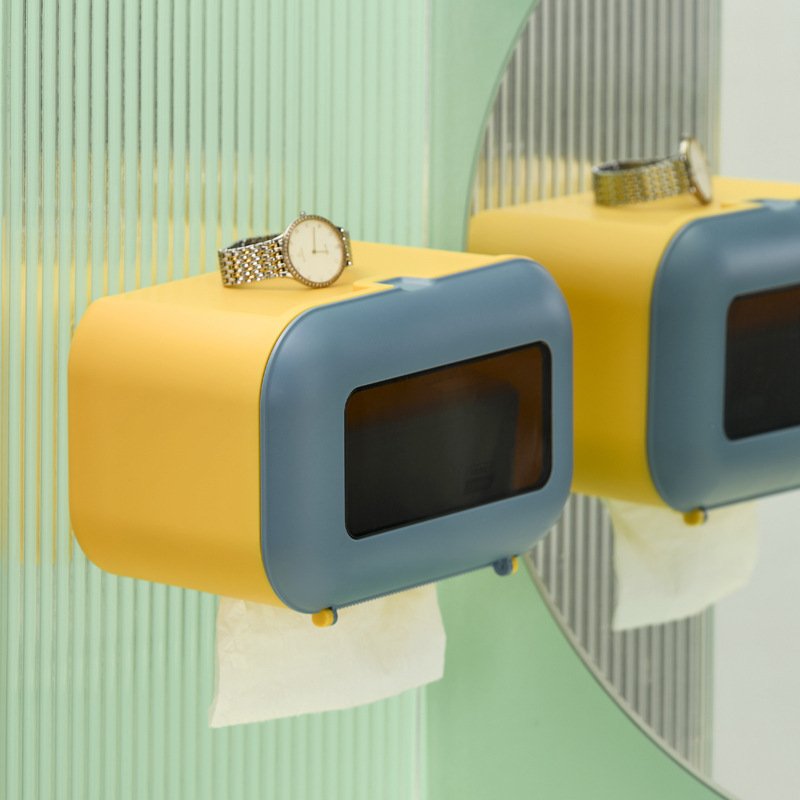Household Wall-mounted Tissue Box Bathroom Supplies - Image 2