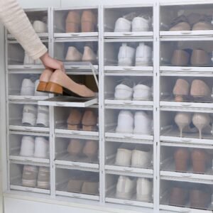 Thickened Dust-proof Stackable Assembly Combination Plastic Drawer Transparent Shoe Box