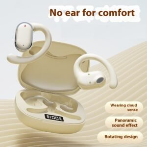 Hanging Ear Sports Bluetooth Earphones With Digital Display And Long Battery Life