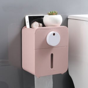 Wall-mounted toilet towel box