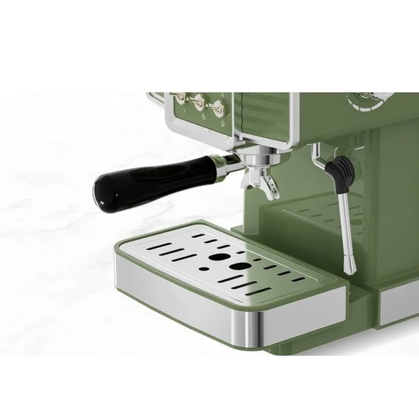 15 Bar Espresso Coffee Machine With Milk Frother Steam Wand, 1350W Professional Coffee Maker, 54 Oz Removable Water Tank Espresso Maker Cappuccino, Latte, Machiato, Green, For Home Barista - Image 10