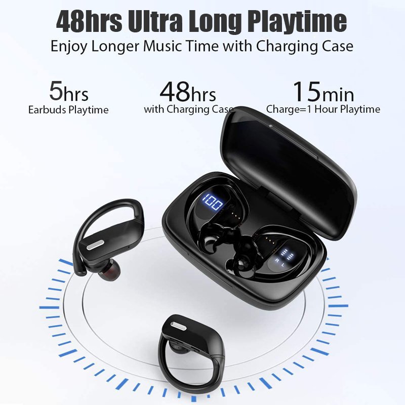 Wireless Hanging Ear Sports Waterproof Bluetooth Headset - Image 7
