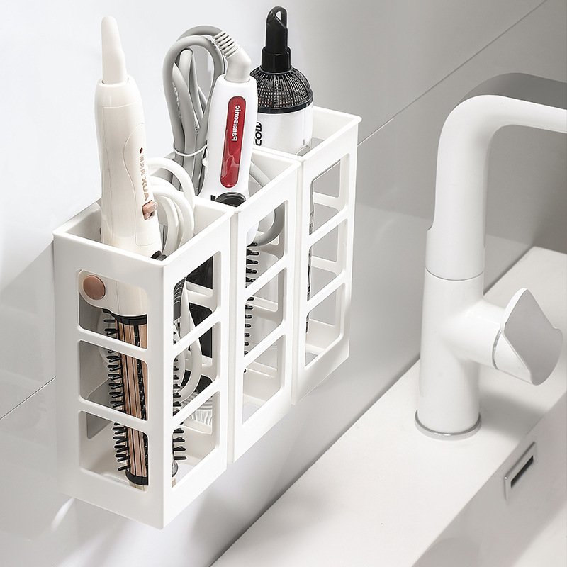 Wall-mounted Hair Curler Storage Box Household Wall