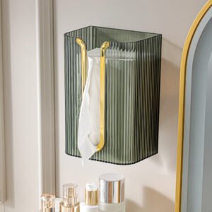 Wall Mounted Transparent Washcloth Storage Box