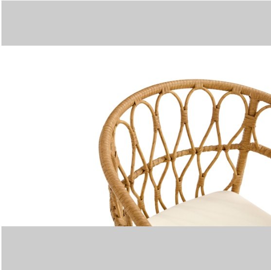 Outdoor Dinner Simple Bamboo Woven Chair - Image 3