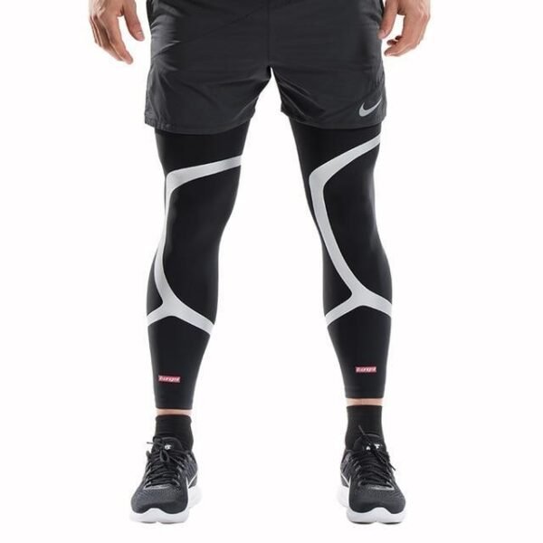 Kuangmi 2 Pcs Leg Compression Sleeve Basketball Support Sports Knee Protector Socks Pads Shin Guard Football Leg Warmers Cycling - Image 3