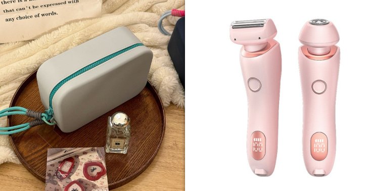 2 In 1 Hair Removal Epilator USB Rechargeable Trimmer Women Body Razor Face Leg Armpit Bikini Hand Pubic Shaver Hair Remover - Image 10
