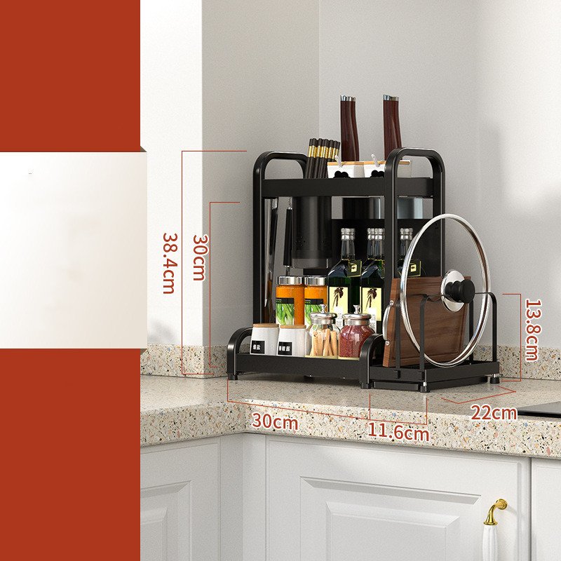 Kitchen Spice Countertop Oil Salt Sauce And Vinegar Finishing Rack - Image 2