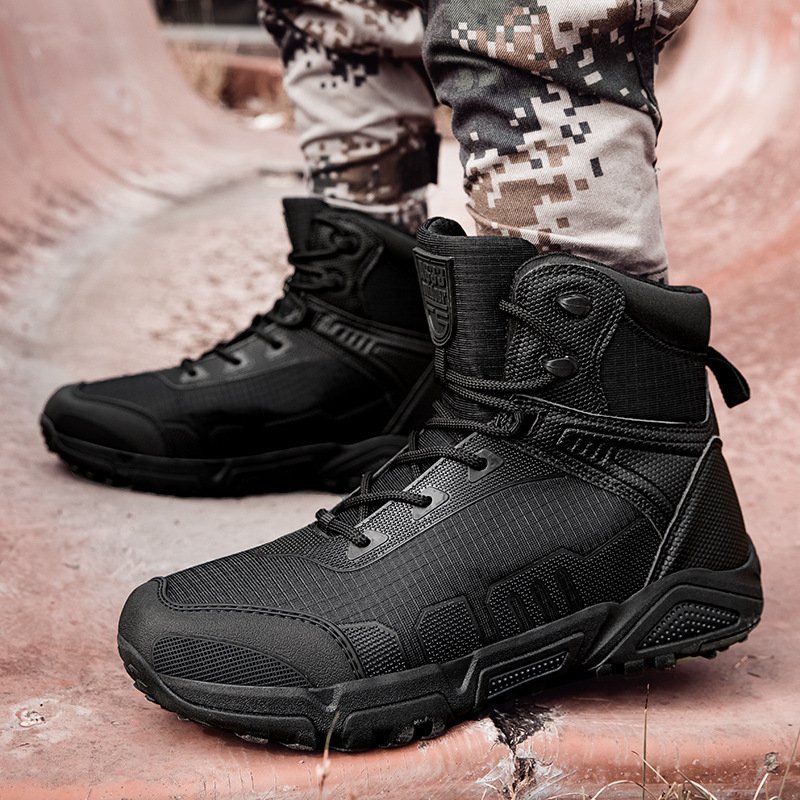 Anti-slip And Wear-resistant Outdoor High-top Tactical Boots - Image 5