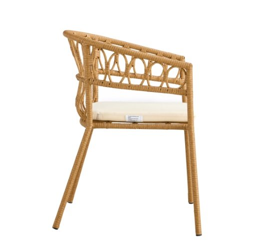 Outdoor Dinner Simple Bamboo Woven Chair