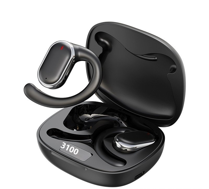 Hanging Ear Sports Bluetooth Earphones With Digital Display And Long Battery Life - Image 4