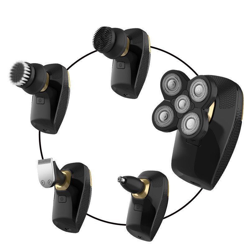 Five-in-one Bald Artifact Body Wash Men's Electric Shaver