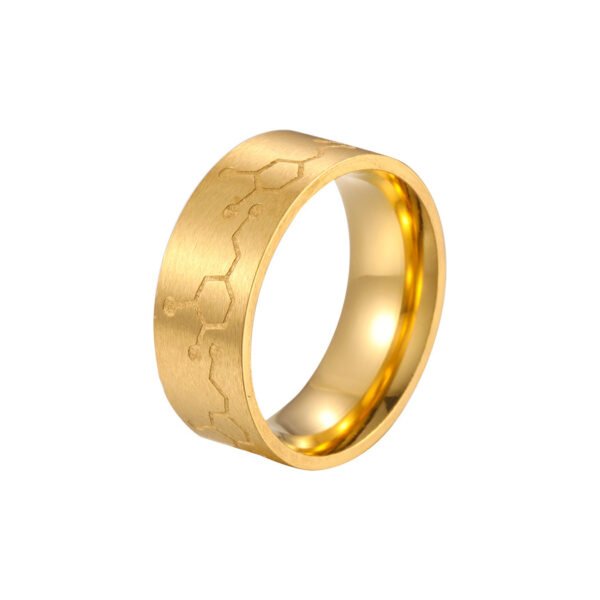 Style Stainless Steel Dopamine Ring Lovers Ring - Image 6