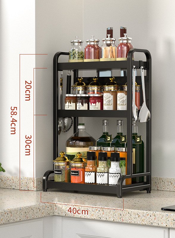 Kitchen Spice Countertop Oil Salt Sauce And Vinegar Finishing Rack - Image 3