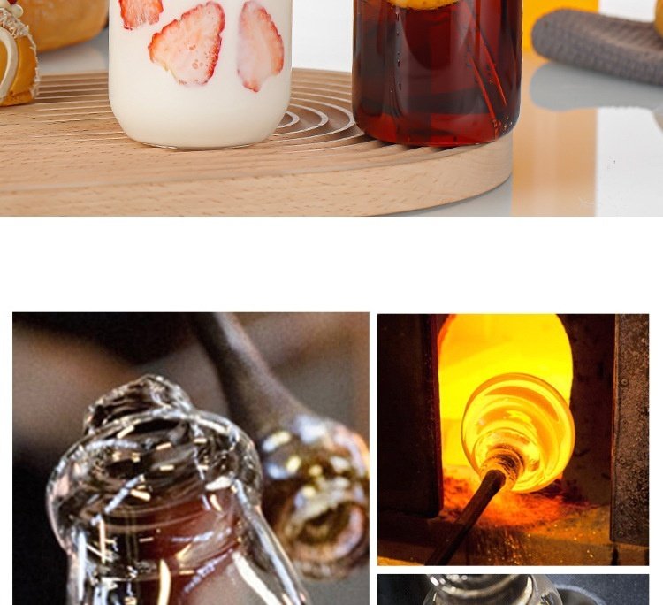 Coke Cup Mason Cup Cup With Straw Borosilicate Glass Cup With Lid - Image 3