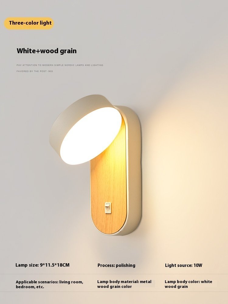 Bedroom Bedside Wall Lamp Simple Living Room - Image 6