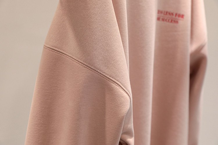 Fleece-lined Thick Lazy Round Neck Loose Sweatshirt Women - Image 6