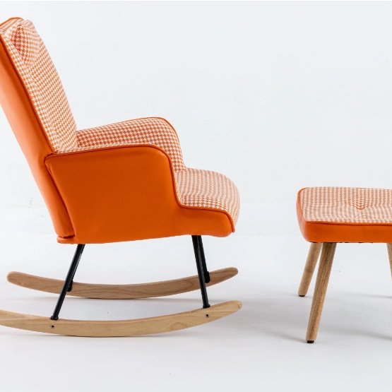 Fabric Rocking Chair In The Nursery - Image 10