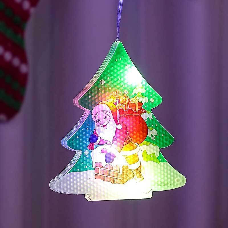 Painted Christmas Curtain Lights Holiday Layout Rubber-covered Wire Ambience Light - Image 5