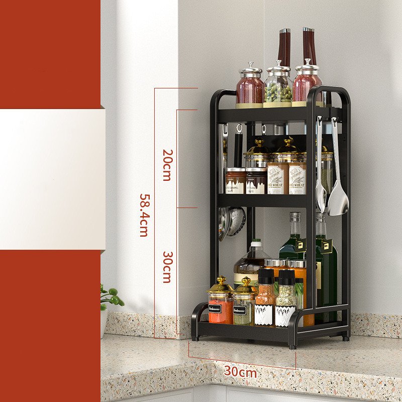 Kitchen Spice Countertop Oil Salt Sauce And Vinegar Finishing Rack - Image 9