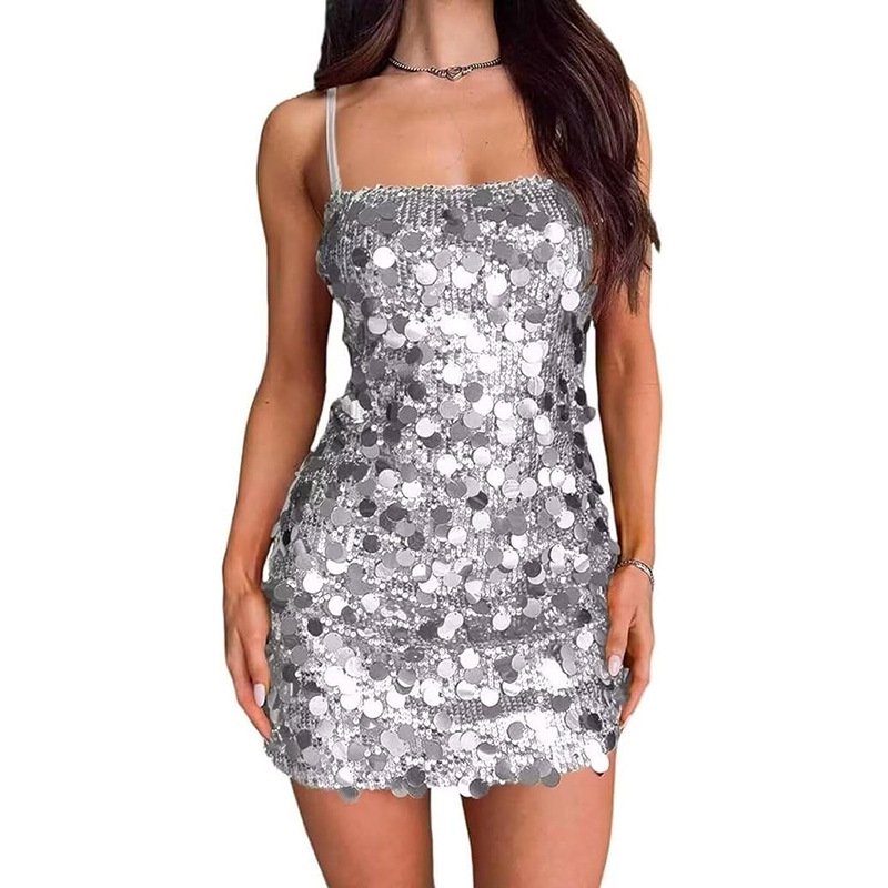 Women's Clothing Sequin Sling Dress Banquet - Image 2