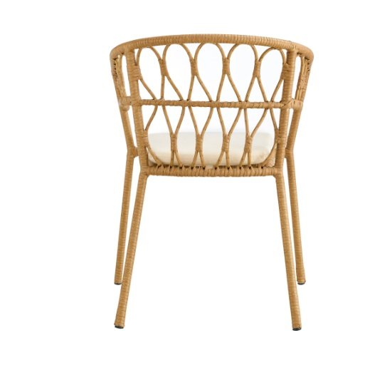Outdoor Dinner Simple Bamboo Woven Chair - Image 2