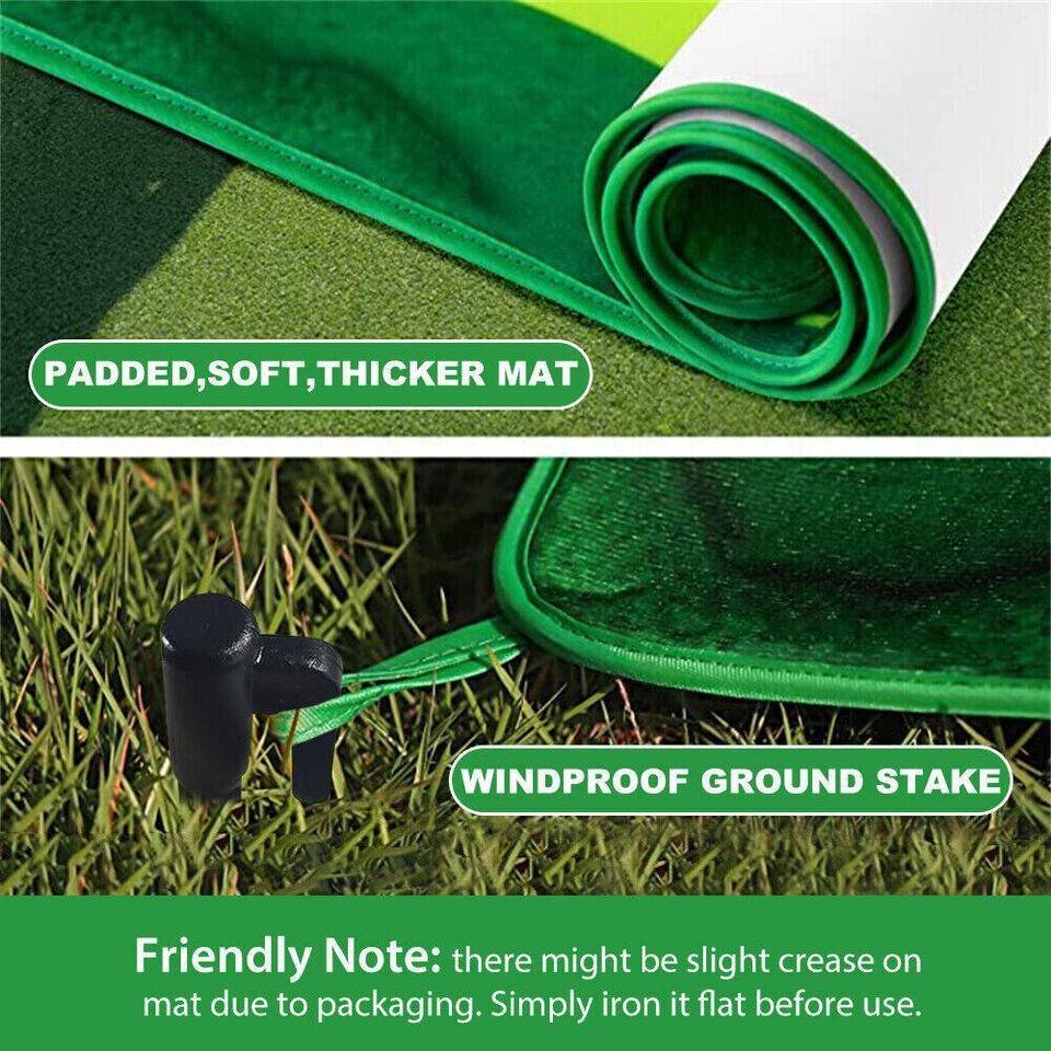 The Indoor Casual Golf Mat Game Set Stick Chipping Cage Games With 16 Grip Balls - Image 2