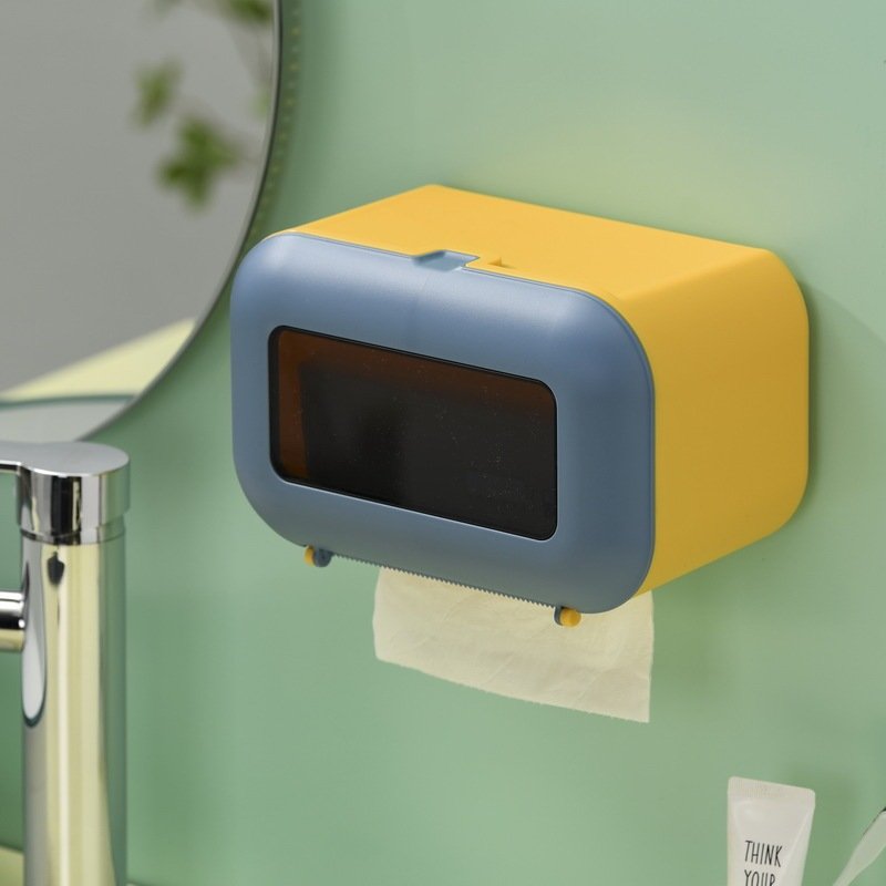 Household Wall-mounted Tissue Box Bathroom Supplies - Image 3