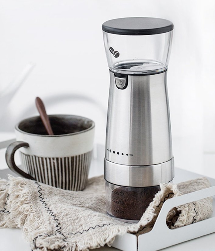 Electric Coffee Grinder Stainless Steel Adjustable Hand Grinder Coffee Machine Coffee Bean Burr Grinders Mill Kitchen Tool - Image 3
