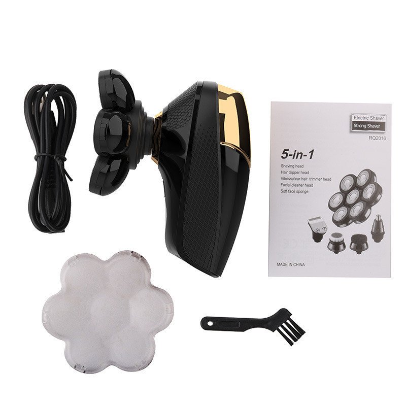 Five-in-one Bald Artifact Body Wash Men's Electric Shaver - Image 4