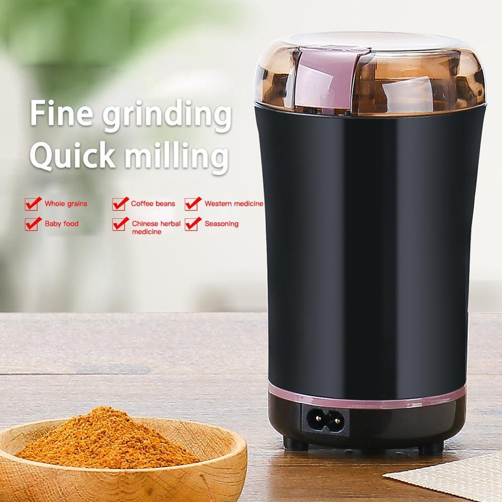 Portable Electric Coffee Bean Grinder Mill Kitchen Tool Herbs Salt Pepper Spices Nuts Grains Mini Medicine Flour Powder Crusher - Image 3