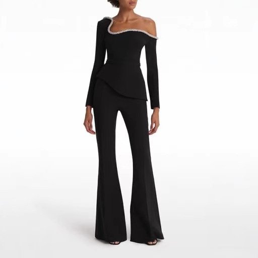 Women's Long-sleeved Belly And Waist Shaping Jumpsuit - Image 5