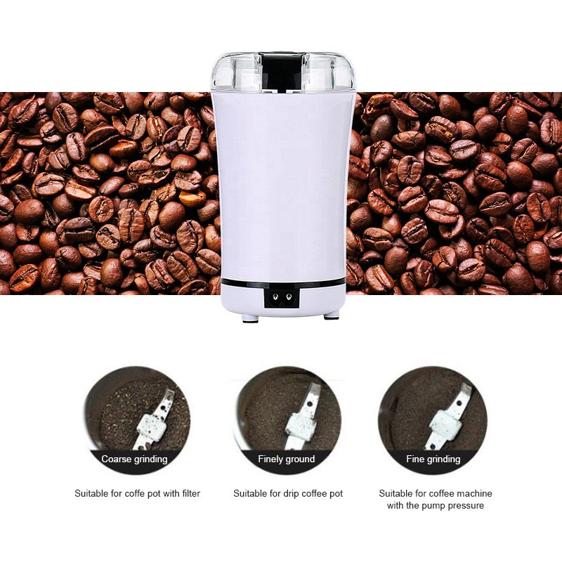 Portable Electric Coffee Bean Grinder Mill Kitchen Tool Herbs Salt Pepper Spices Nuts Grains Mini Medicine Flour Powder Crusher - Image 8