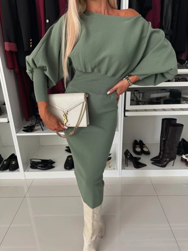 Women's Slim Fit Dress Oversized Knit - Image 8