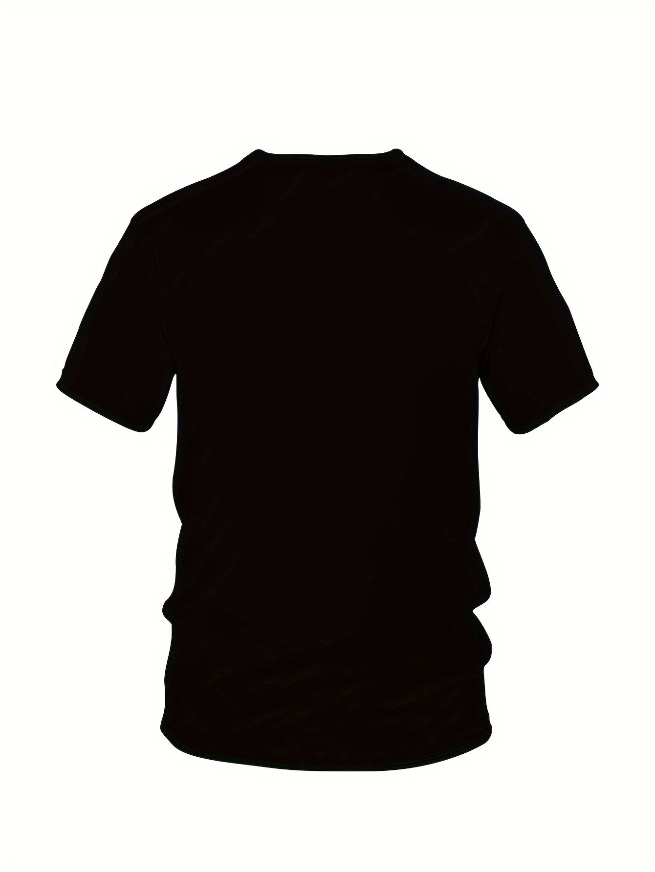 Men's Bull Pattern Printed T-shirt, Casual Short Sleeve Round Neck T-shirt, Summer Outdoor Men's Wear - Image 2