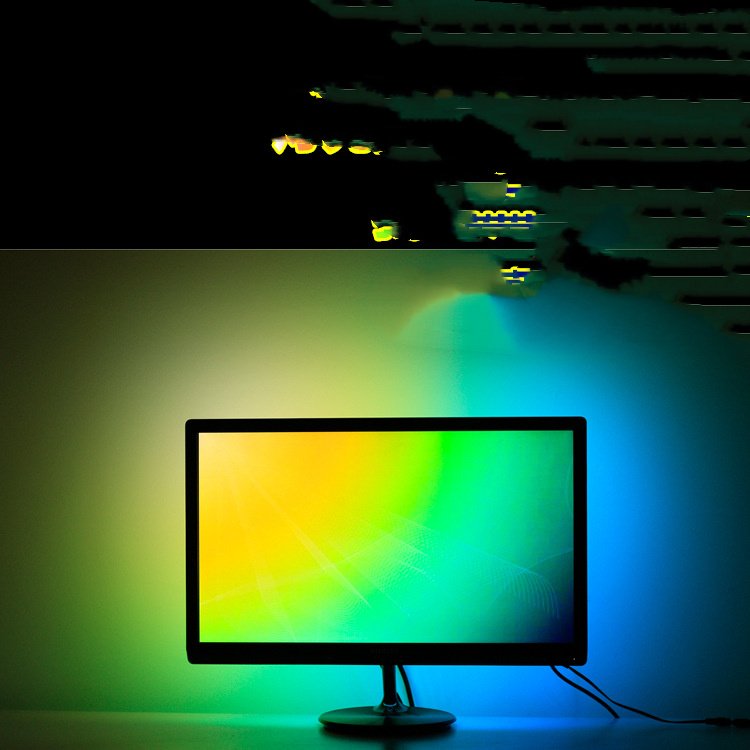 Monitor Computer LCD Screen Overflow Color Sync Light Belt - Image 4