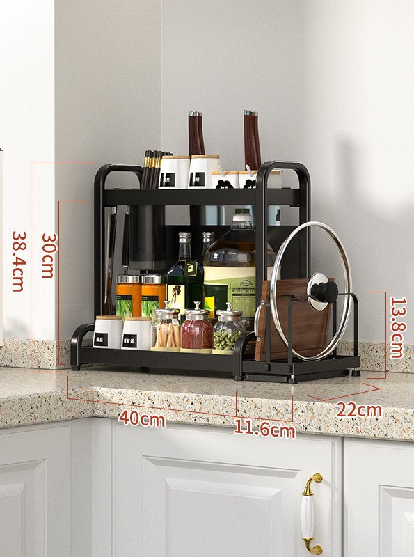Kitchen Spice Countertop Oil Salt Sauce And Vinegar Finishing Rack - Image 10