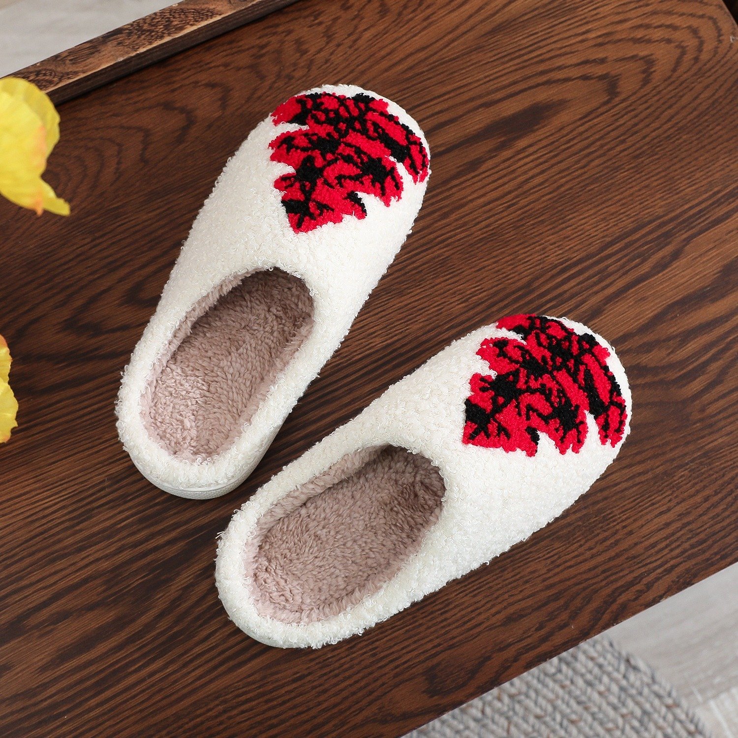 Christmas Tree Home Slippers Fashion Non-slip Floor Bedroom Slipper For Women Fuzzy House Shoes Winter - Image 2