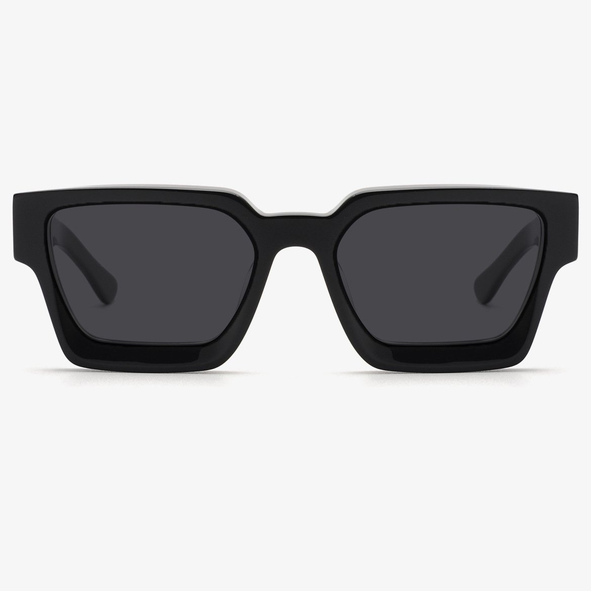 Square Plate Glasses Men's And Women's Simple Trendy Large Rim Sunglasses Good-looking Niche Sunglasses - Image 10