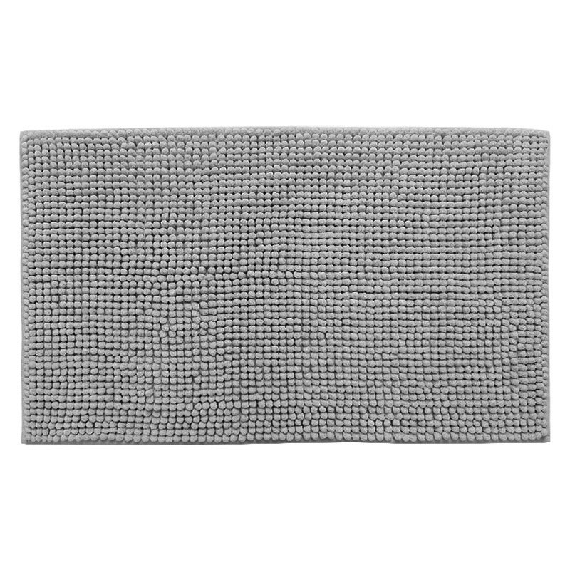 Long Wool Chenille Floor Mat Absorbent Carpet Plain Non-slip Bathroom Bedroom Pedal - Image 2